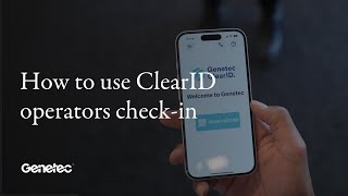 How to use ClearID operators check-in