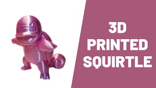 3D Printed Pokemon Squirtle - Silky Pink Color CUTE