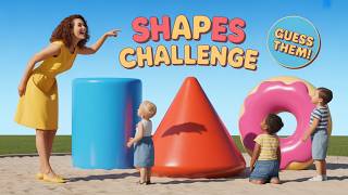 Cylinder, Cone & Donut Challenge! 🔴🟦 Can You Name Them?