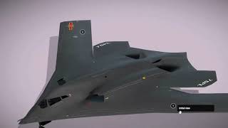 Xian H-20 Stealth Bomber 3D Model | Chinese PLAAF Next-Gen Strategic Bomber Lowpoly Asset