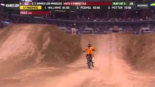 Wes Agee Moto X Freestyle final, Run 1 X Games Los Angeles 2013