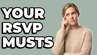 What essential information belongs on an RSVP card?