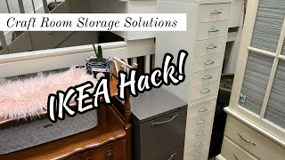 IKEA Hacks! Craft Room Organization: Drawer Units