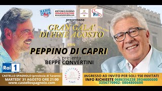 PEPPINO DI CAPRI AL TOP PLAYERS PUGLIA 2021 PRESENTATO DA BEPPE CONVERTINI
