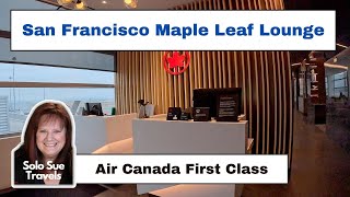 Air Canada Maple Leaf Lounge, San Francisco | No talking | Solo Travel