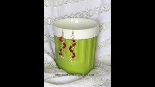DIY Earring Tutorial - Red Beads