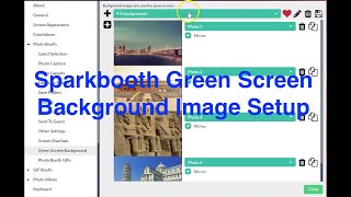 Setup Different Green Screen Backgrounds