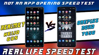 Realme 7 Vs Oneplus Nord Speed Test | Shocking results!! | Helio G95 Vs Snapdragon 765G Speed Test