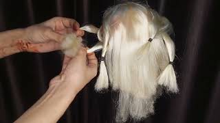 Front fishtail bright hairstyle for bridal |Messy hair and fairy tail are always amazing beautiful