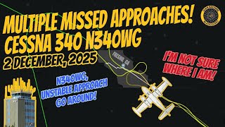 Cessna 340 N340WG KFAT 2 Dec 2025