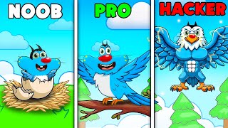 NOOB vs PRO vs HACKER In Roblox Bird Family With Oggy