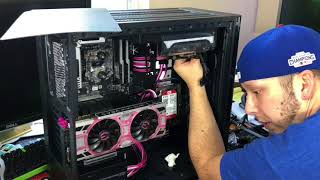 Bending rigid tubing in a gaming computer live!