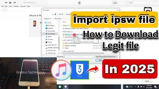 🔥How to import ipsw firmware into iTunes 2025 | windows tutorial | IPhone Restore Factory reset up