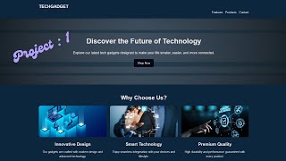 How to Create a Tech Gadget Landing Page Using HTML & CSS