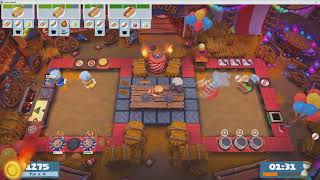 Overcooked!2 Carnival of Chaos 3-3 (4P with UpsideKen, Onigiri and Potter) 2295 (4*)