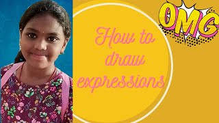 How to draw Facial Expressions||Smileys||EMOJIS drawing||EASY||Pencil sketch||Learn to draw with FUN