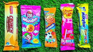 Satisfying video Asmr lollipops candy unboxing video Asmr opening video and chocolate gummy candy