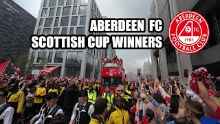 ABERDEEN FC - SCOTTISH CUP WINNERS PARADE 2025 🐑🔴