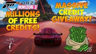 Forza Horizon 3 - CREDIT GIVEAWAY LIVESTREAM! WIN MILLIONS OF CREDITS! COME JOIN