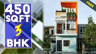 13X35 Feet Small House 3 Bedroom House #kkhomedesign
