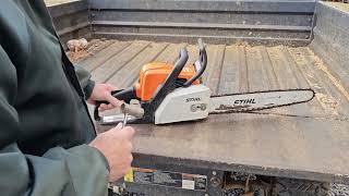 Stihl Chainsaw starting and general tips Part 2