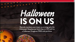 Live! Krispy Kreme Doughnuts is Giving Away a Free Halloween Doughnut! Live 4:30 Today EST