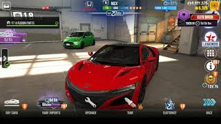 CSR racing 2, Honda NSX tune and shift patter for Showdown