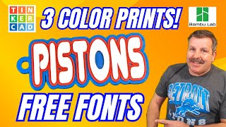 Make Tinkercad 3 Color Keychains: SVG & FREE Custom Fonts!