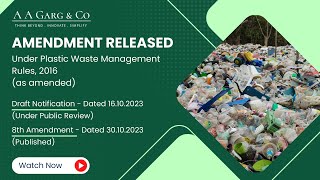 Draft Notification, 16.10.2023 & Amendment, 30.10.2023 | PWM Rules, 2016