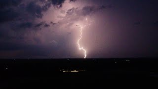 SLO MO LIGHTNING FROM MY NEW DRONE