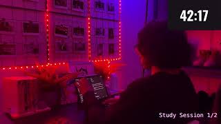 2-Hour Study with Me | Body Doubling for ADHD/Depression homies [deep house] 50/10 pomodoro