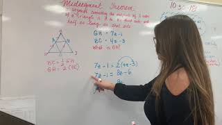 Solving midsegment of a triangle