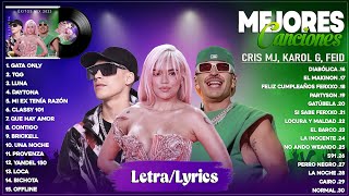 Cris MJ, Karol G, Feid Reggaeton Mix 2024 (Letra/Lyrics) Lo Mas Nuevo 2024 - Mejores Canciones 2024