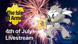 Pokemon Sword and Shied Live Gameplay - 4th of July Livestream