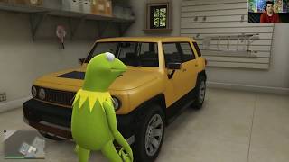 Kermit the Frog (GTA V Mod) Mike Matei Live #Retro #Kermit #MikeMatei