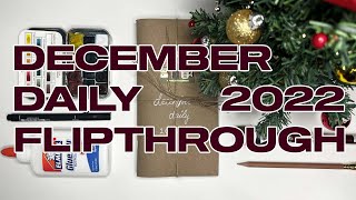 December Daily 2022 Flip Through | Illustrating December in my Traveler’s Notebook