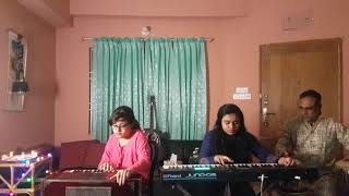 আষাঢ় শ্রাবণ মানে না ত মন‌।,Ashar srabon.Singer :Shreya Sharma covered by Family Band.