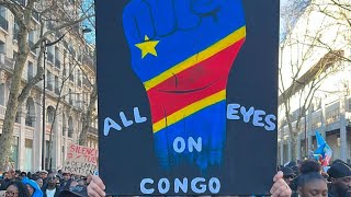 Marche FREE CONGO 🇨🇩 à Paris contre le Génocide de M23/Rwanda à Goma.