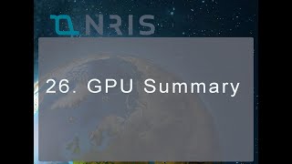 26. GPU Summary