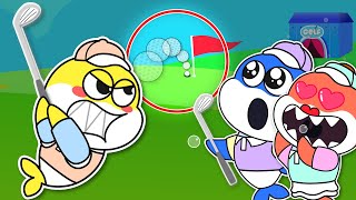 Baby Shark's Golf Fashion Show - Funny Outfit Song for Kids & Nursery Rhymes | 2D Billions