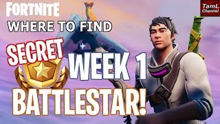 How To Find SECRET Week 1 BATTLESTAR! (Fortnite Battle Royale Season 7 Snowfall)