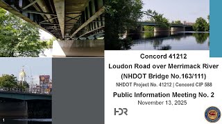 Loudon Road Bridge Project Public Meeting