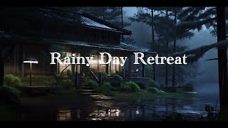 Rainy Forest Retreat Warm House  Ambiance | Sleep Well with Rain Sounds