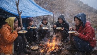 Inside Dolpa’s Coldest Region | A Family’s Real Experience Living in Nature, Caves & Tents🌧️🌧️🌧️