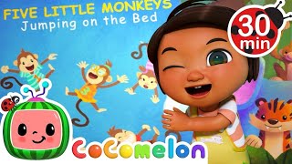 Five Little Monkeys 🐒 30 Min Kids Songs | Fun Learning Rhyme #kidsongs #cartoon