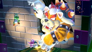 Super Mario 3D World 100% Final Boss and Ending - World 8-Castle