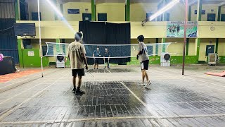 Doubles badminton match live || full smash game 