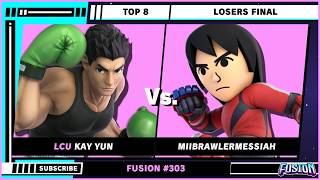 Fusion #303 - Top 8 - Losers Final - Kay Yun (Little Mac) VS MiiBrawlerMessiah (Mii Brawler) - SSBU