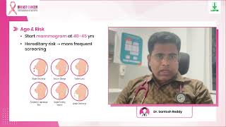 Dr  Santosh Reddy- Breast Cancer Awareness