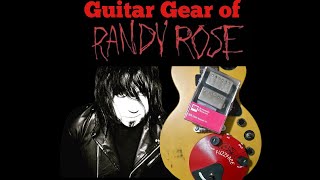 Randy Rose Guitar Gear